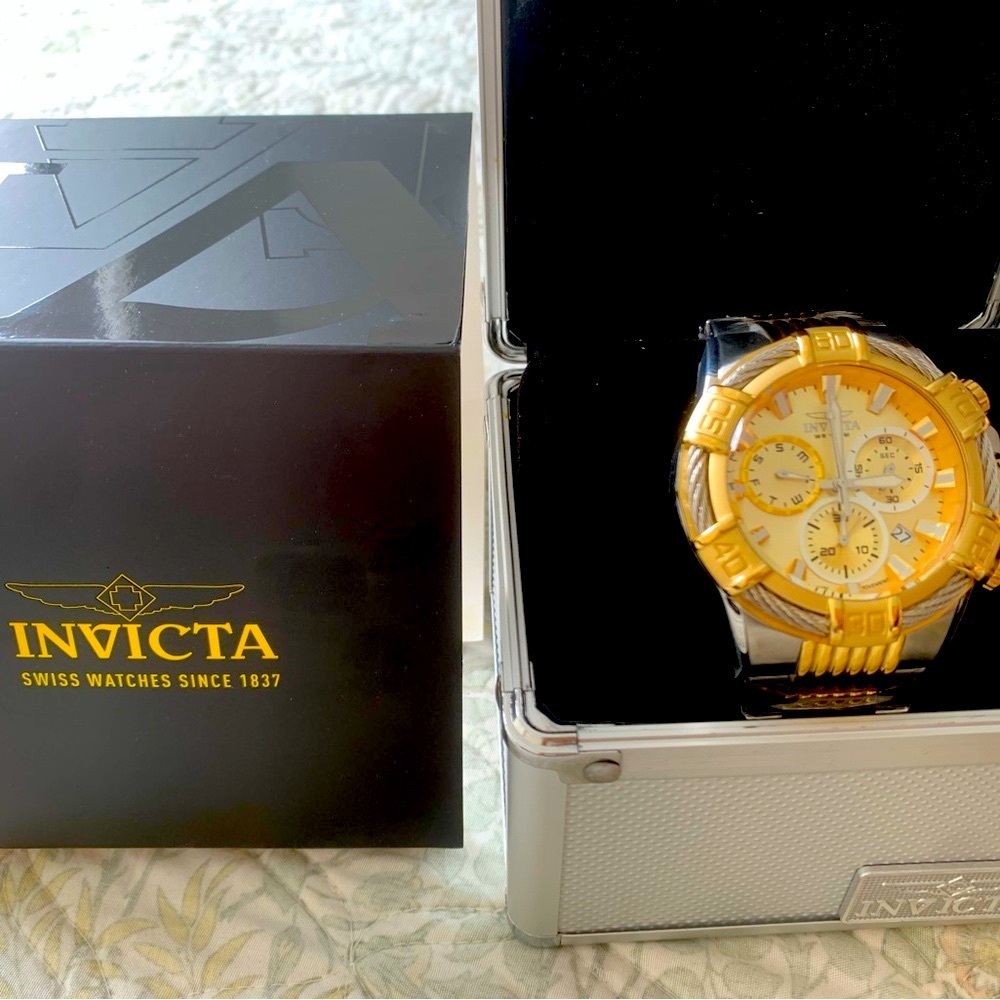 Invicta Two-Tone Chronograph Watch